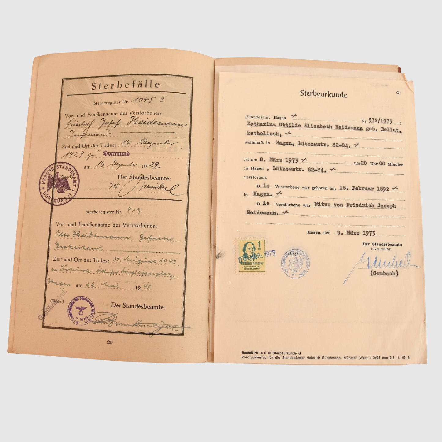 German WWII Grossdeutschland Paperwork Grouping