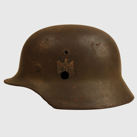 German WWII Subdued Camouflage Single Decal M40 Combat Helmet