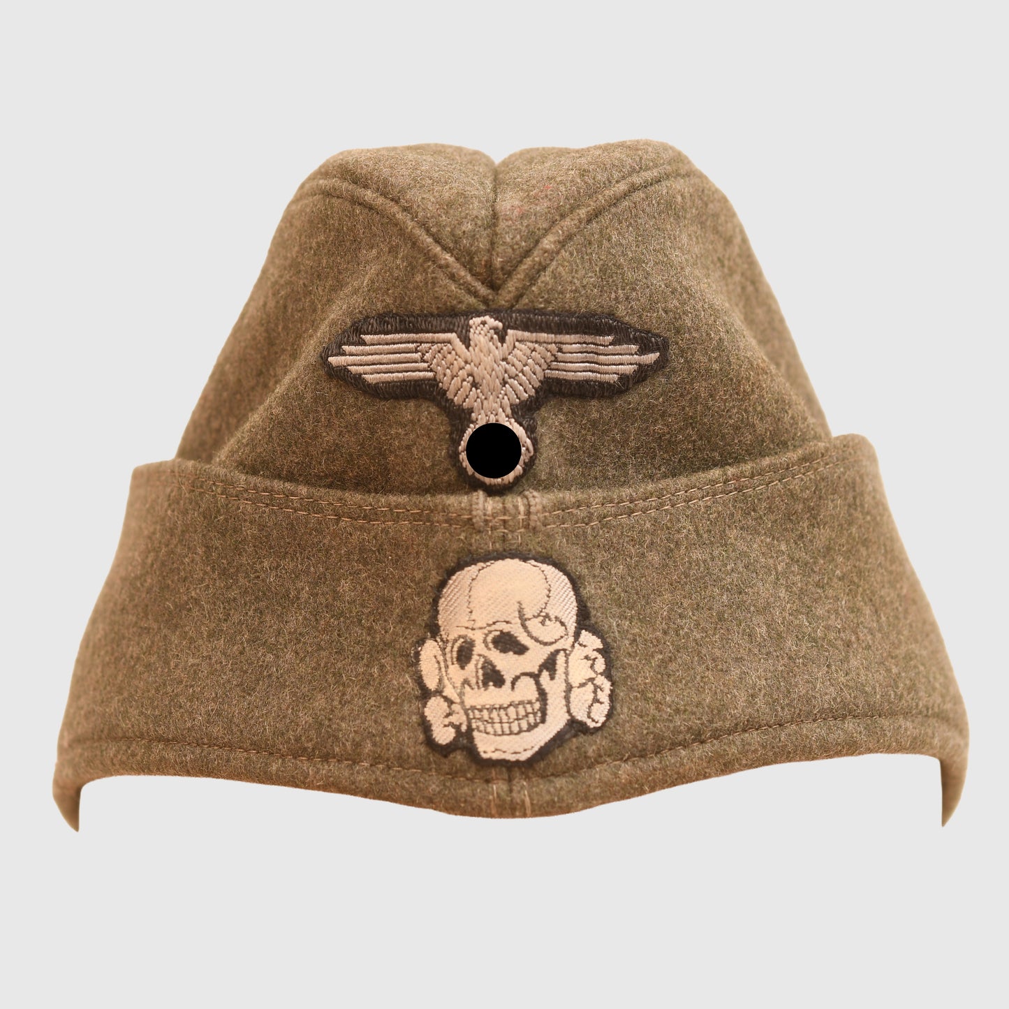 GERMAN WWII WAFFEN SS ENLISTED RANKS OVERSEAS CAP