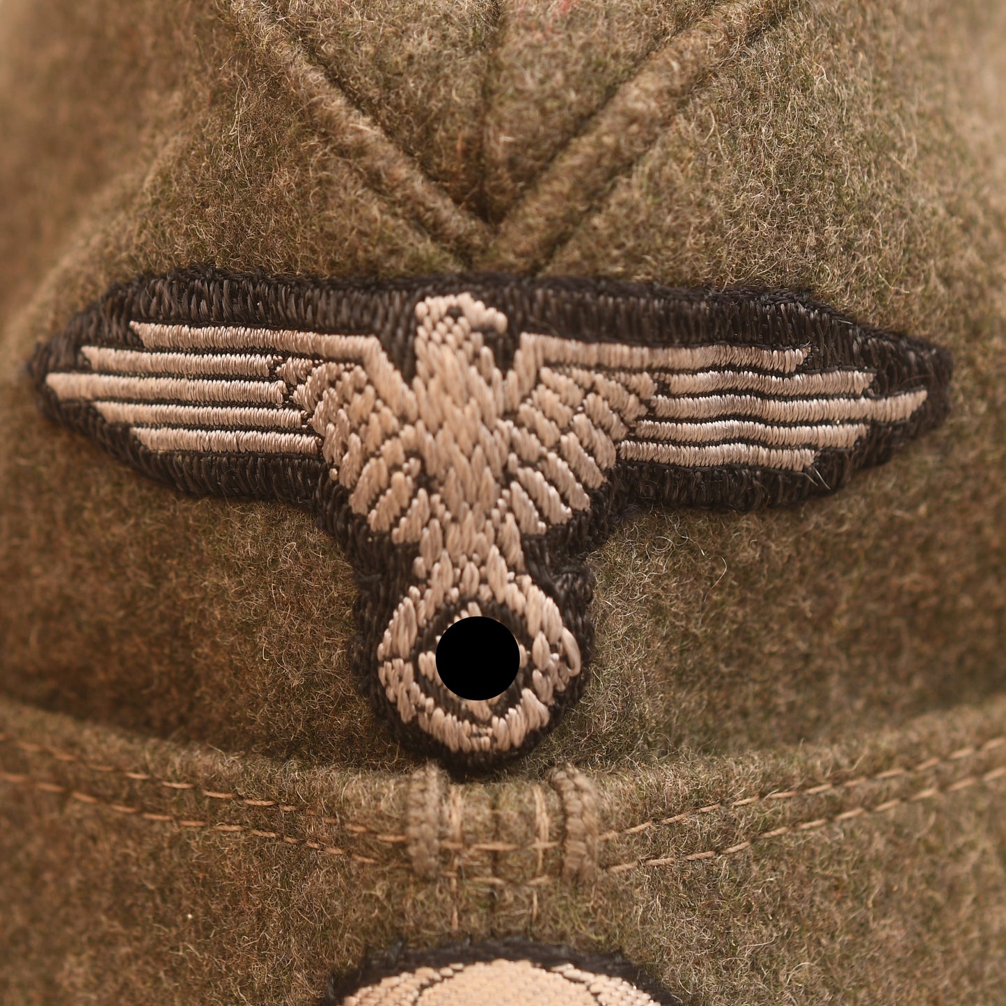 GERMAN WWII WAFFEN SS ENLISTED RANKS OVERSEAS CAP