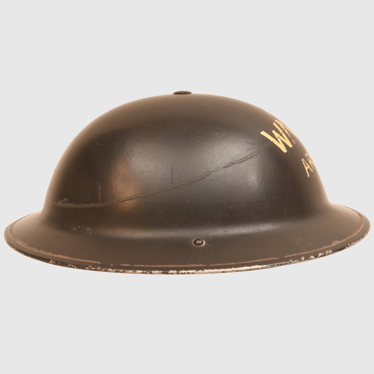 BRITISH WWII ARSENAL FOOTBALL CLUB AIR RAID WARDEN’S HELMET