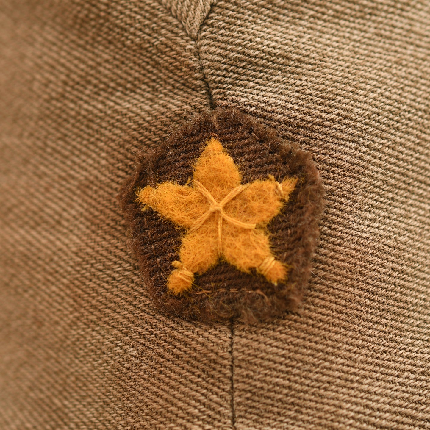 JAPANESE WWII ARMY OFFICERS TROPICAL MATERIAL CAP
