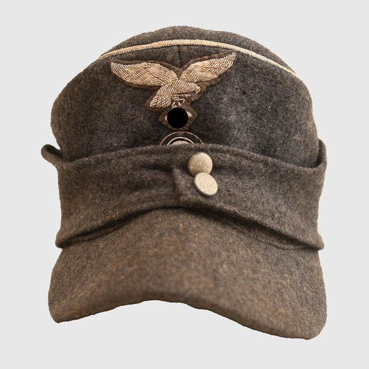 German WWII Luftwaffe M.43 Officer’s Peak Field Cap