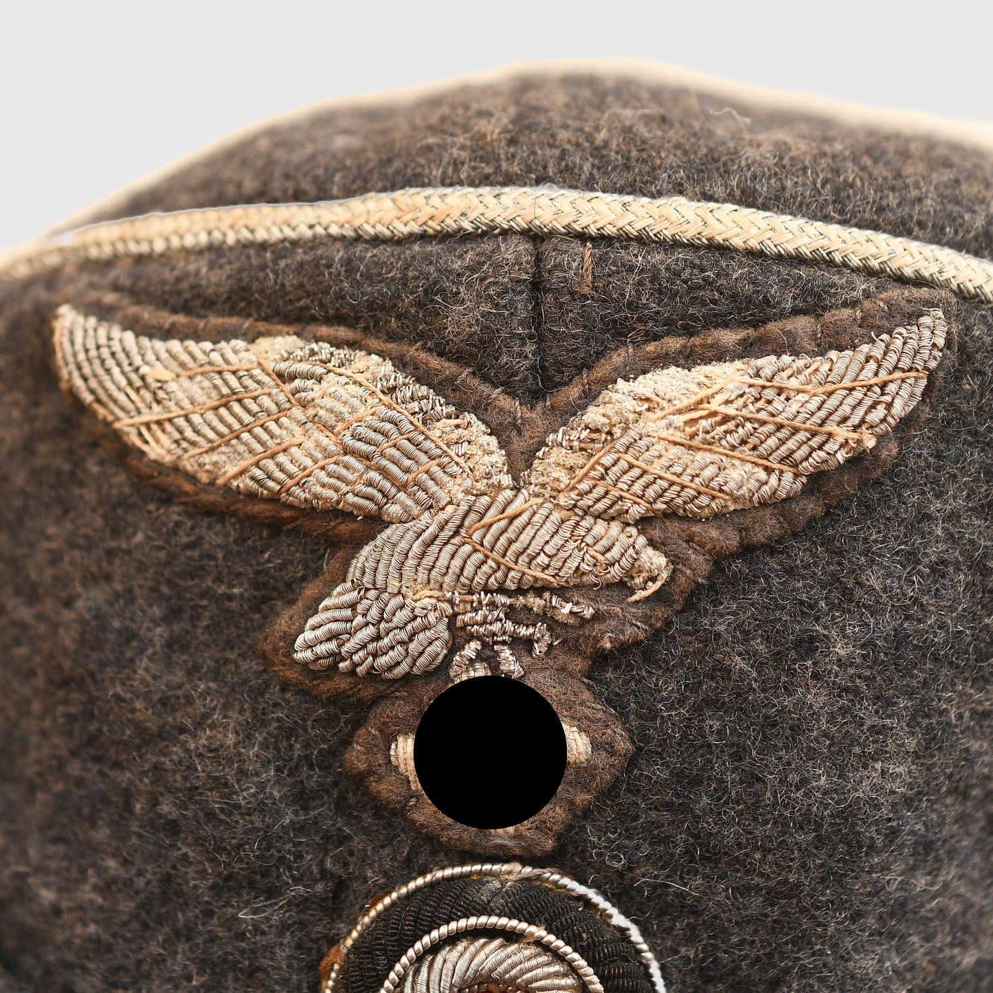 German WWII Luftwaffe M.43 Officer’s Peak Field Cap