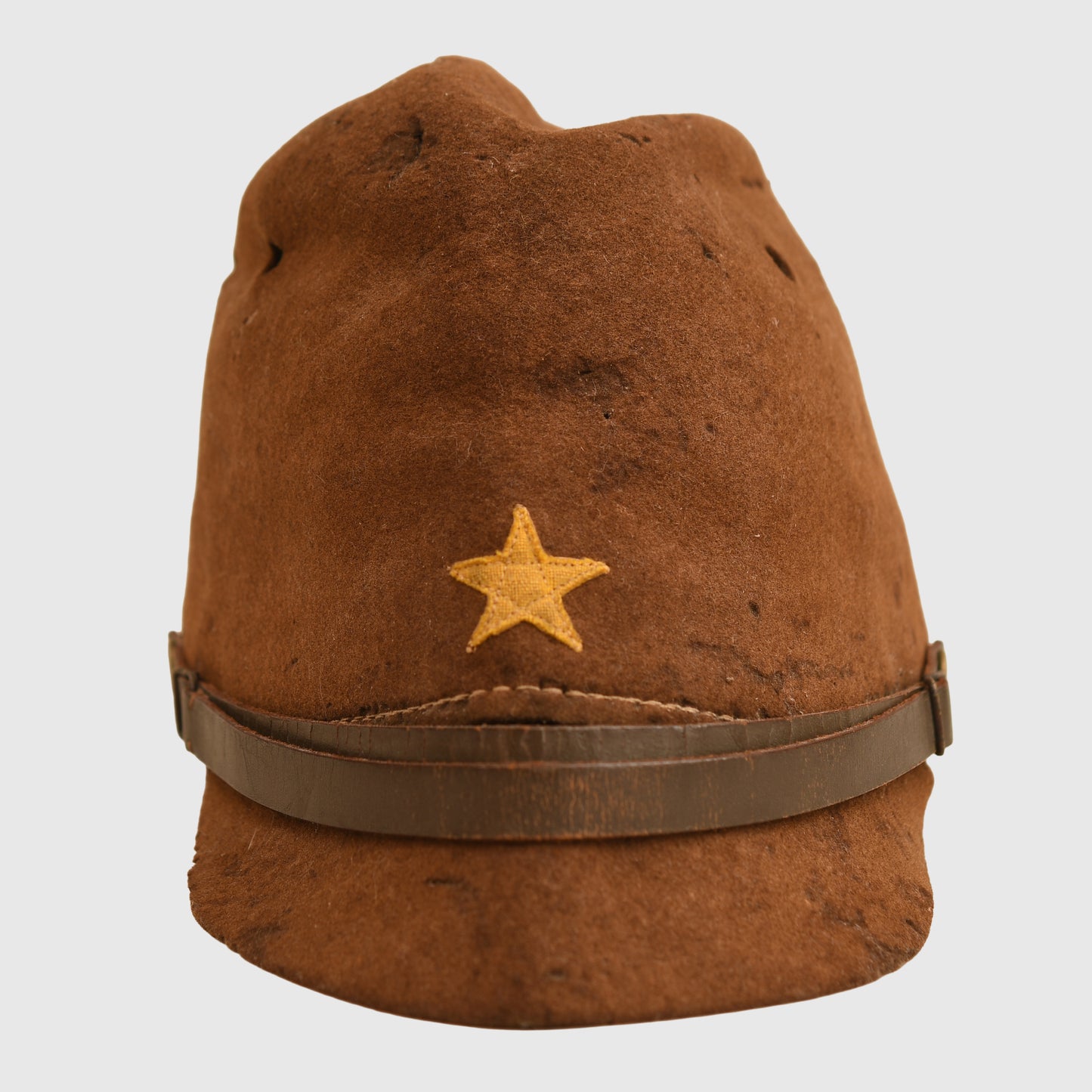 JAPANESE WWII EARLY ALL FELT FIELD CAP FOR AN ARMY ENLISTED MAN.