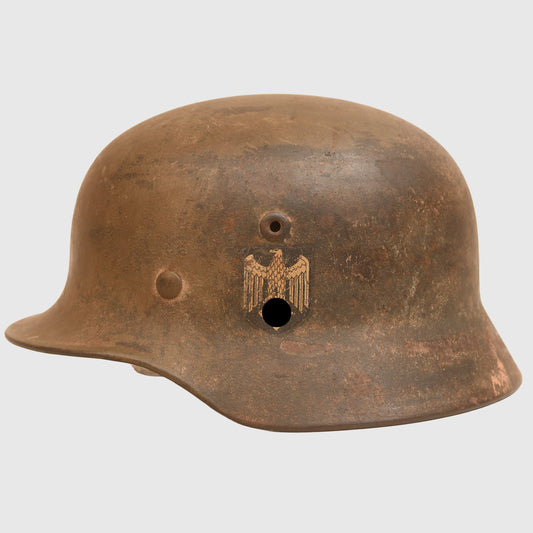 GERMAN WWII NAVY M.40 SINGLE DECAL CAMOUFLAGE HELMET