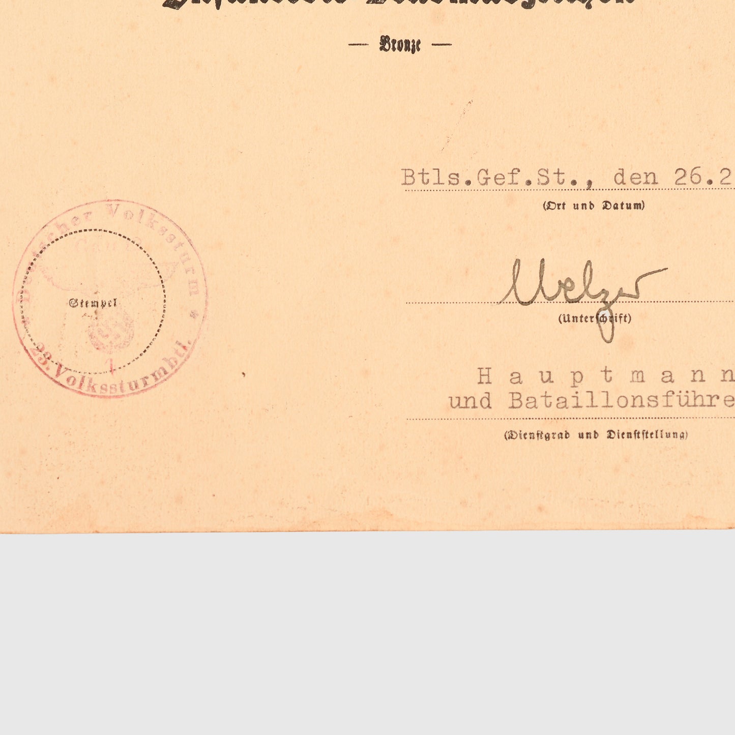 GERMAN WWII HITLER YOUTH DEFENCE OF BRESLAU 1945 CITATION AND MEMBERSHIP CARD