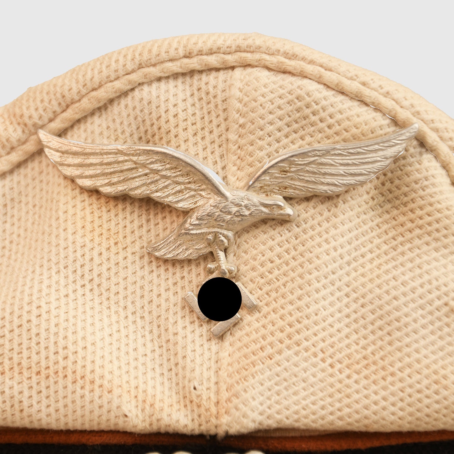 German WWII Luftwaffe Signals White Top Enlisted Man’s/NCO Visor Cap