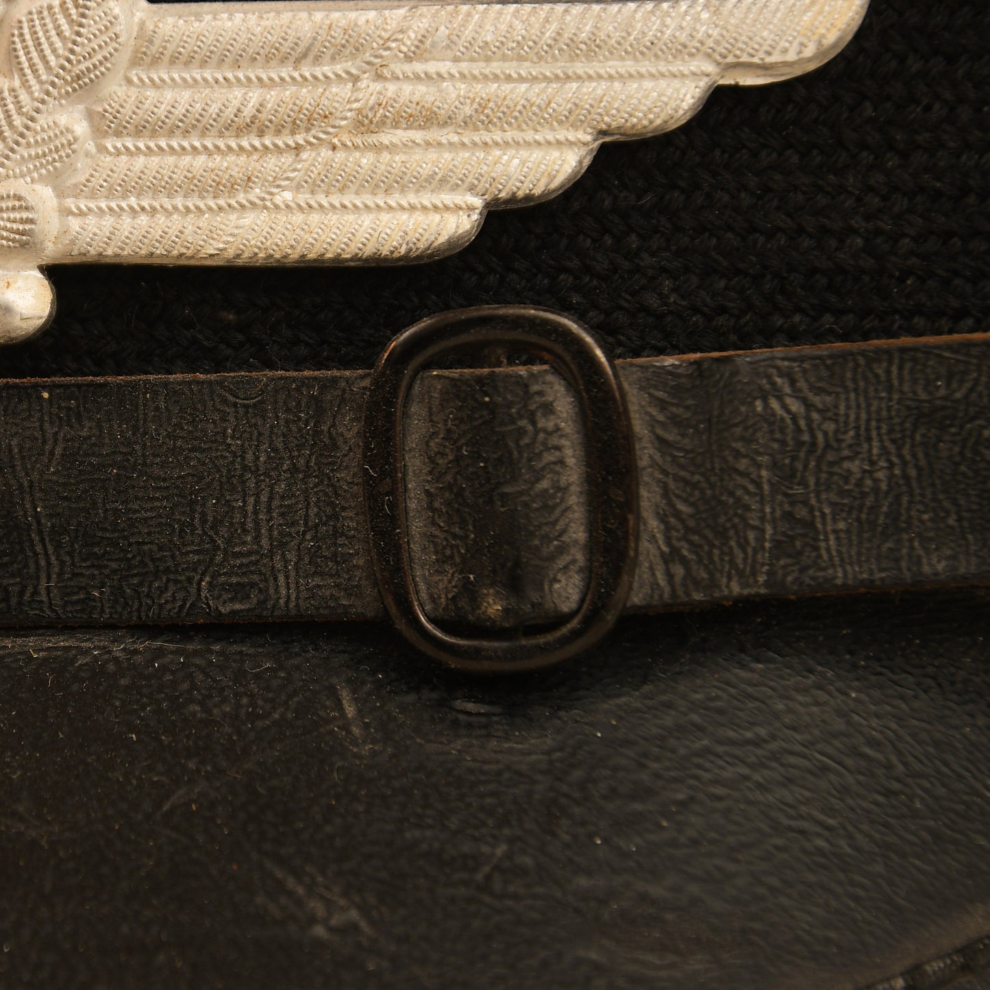 German WWII Luftwaffe Signals White Top Enlisted Man’s/NCO Visor Cap
