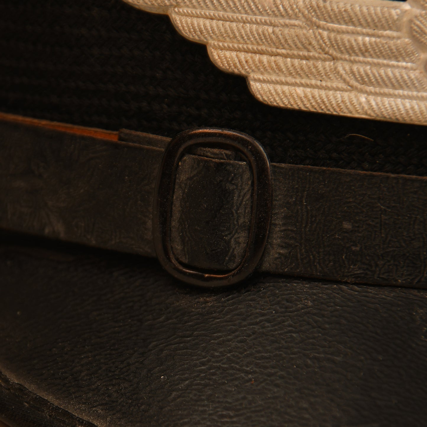 German WWII Luftwaffe Signals White Top Enlisted Man’s/NCO Visor Cap