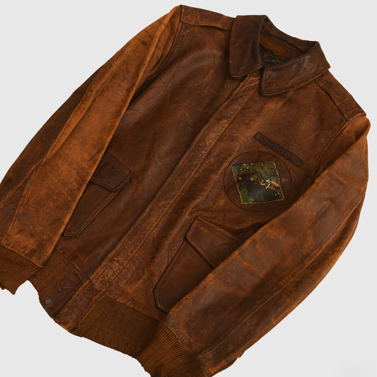 US WWII A2 Leather Flight Jacket