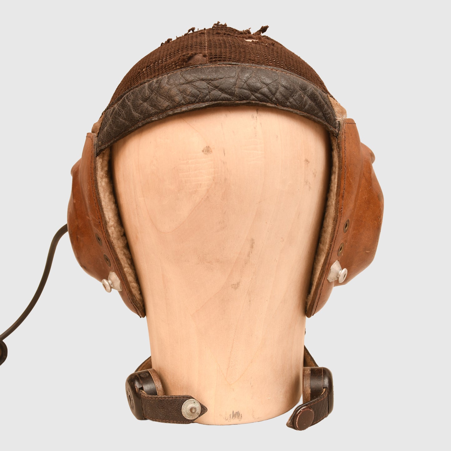 GERMAN WWII LUFTWAFFE SUMMER NETTING FLYING HELMET