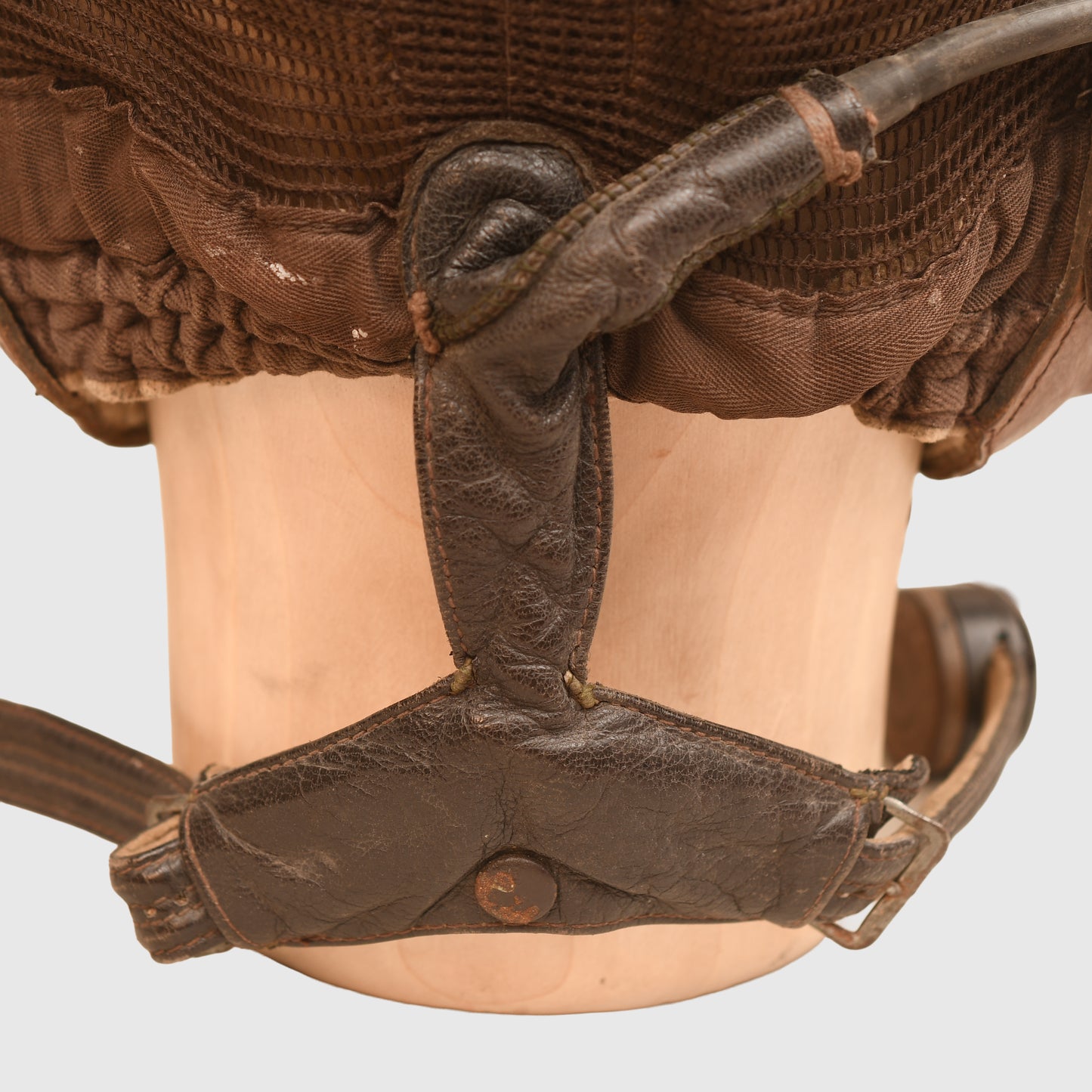 GERMAN WWII LUFTWAFFE SUMMER NETTING FLYING HELMET