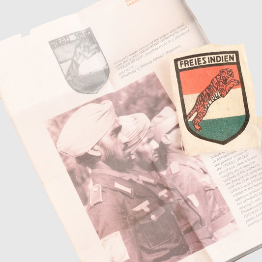 German WWII Indian Volunteer Legion Azad Hind Printed Sleeve Shield