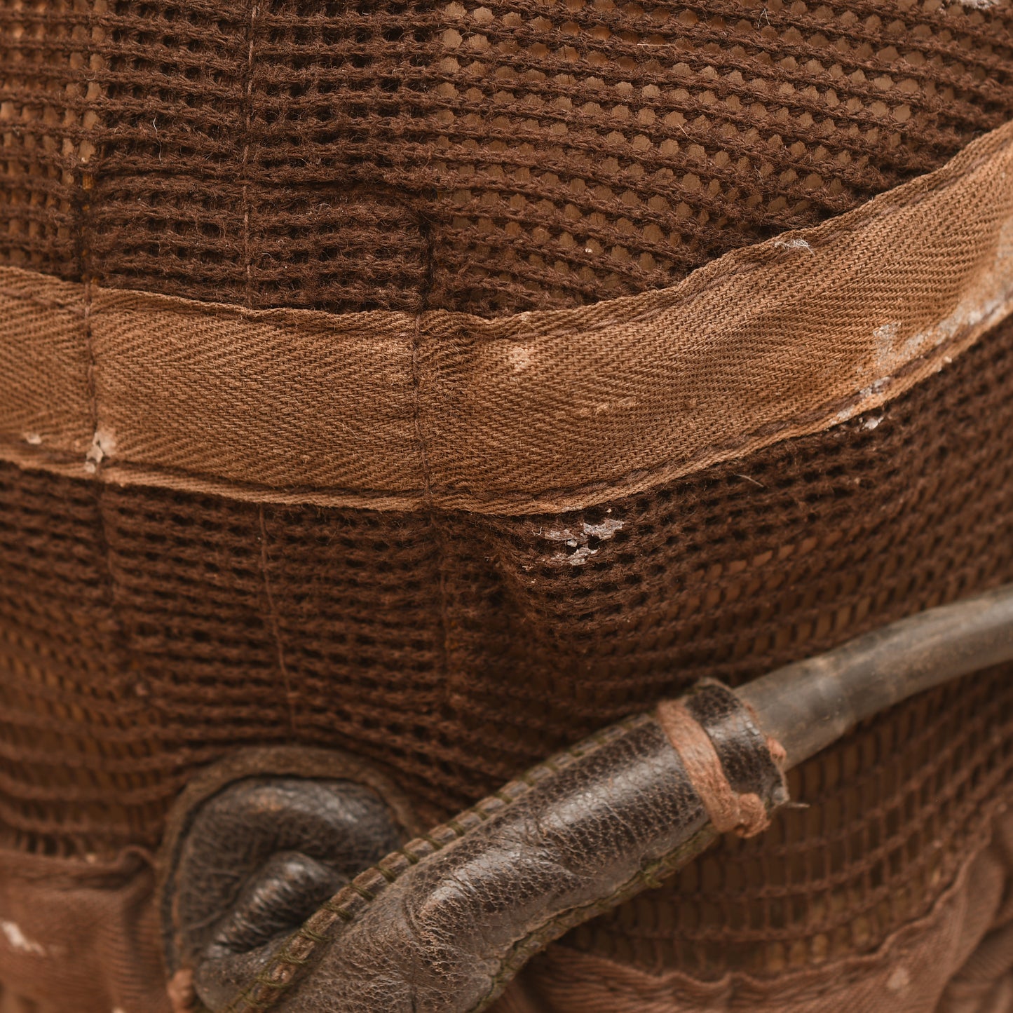 GERMAN WWII LUFTWAFFE SUMMER NETTING FLYING HELMET