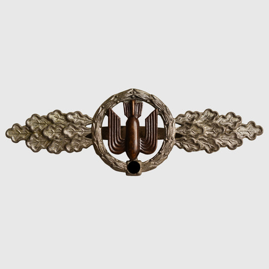 GERMAN WWII LUFTWAFFE BOMBER BAR IN SILVER