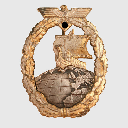 German WWII Kriegsmarine Auxiliary Cruiser Badge