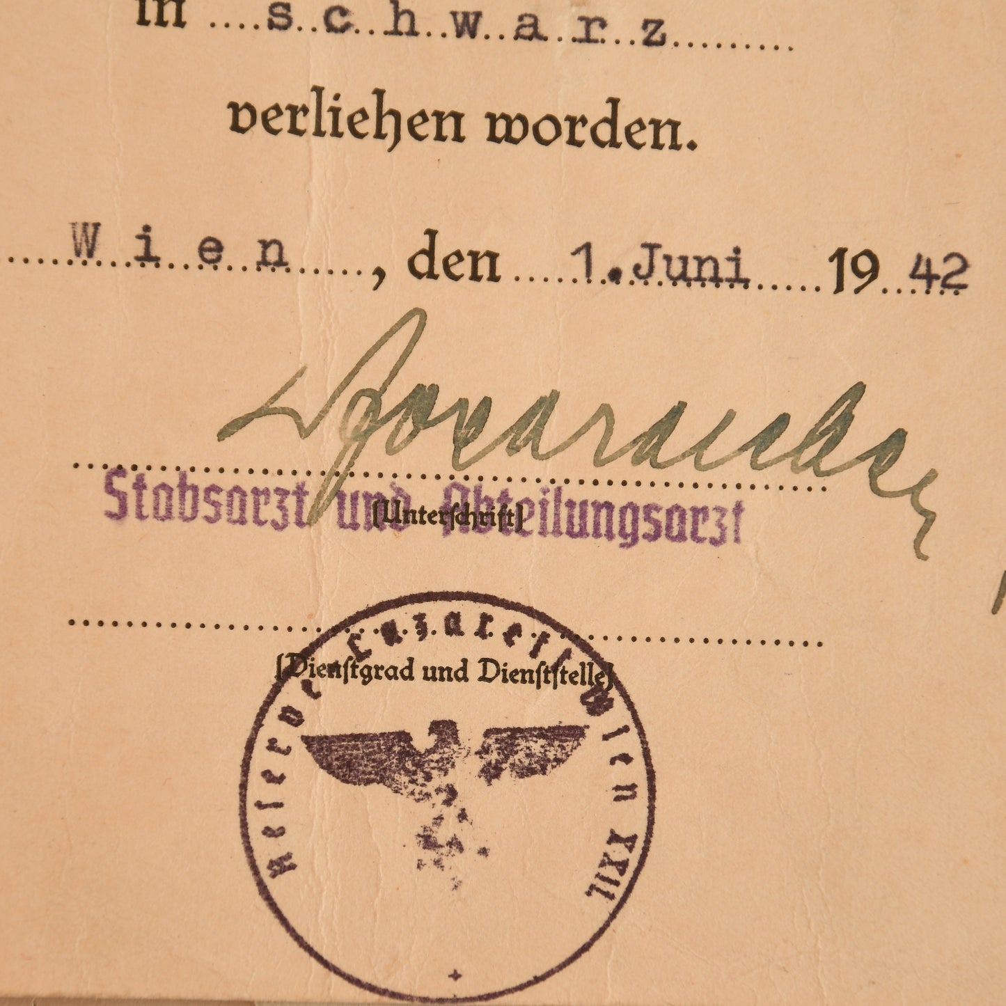 German WWII Grossdeutschland Paperwork Grouping