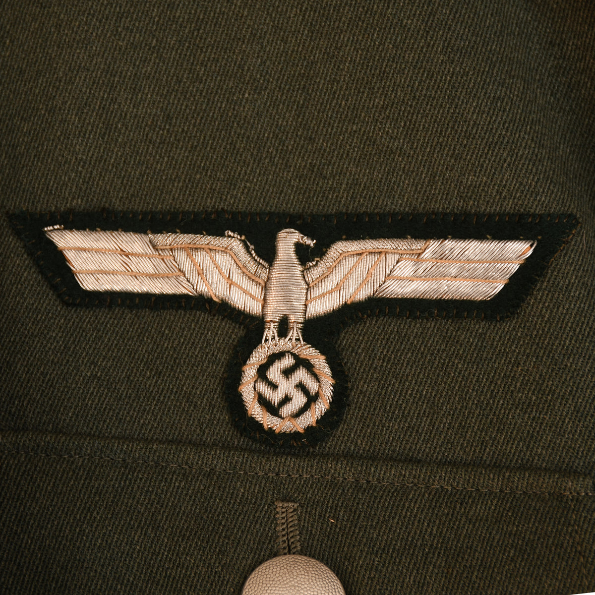 GERMAN WWII ARMY VETERINANY PIPED SERVICE TUNIC AND BREECHES
