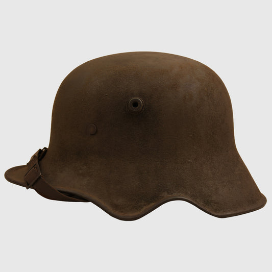 GERMAN WWI M.18 EAR CUT OUT HELMET
