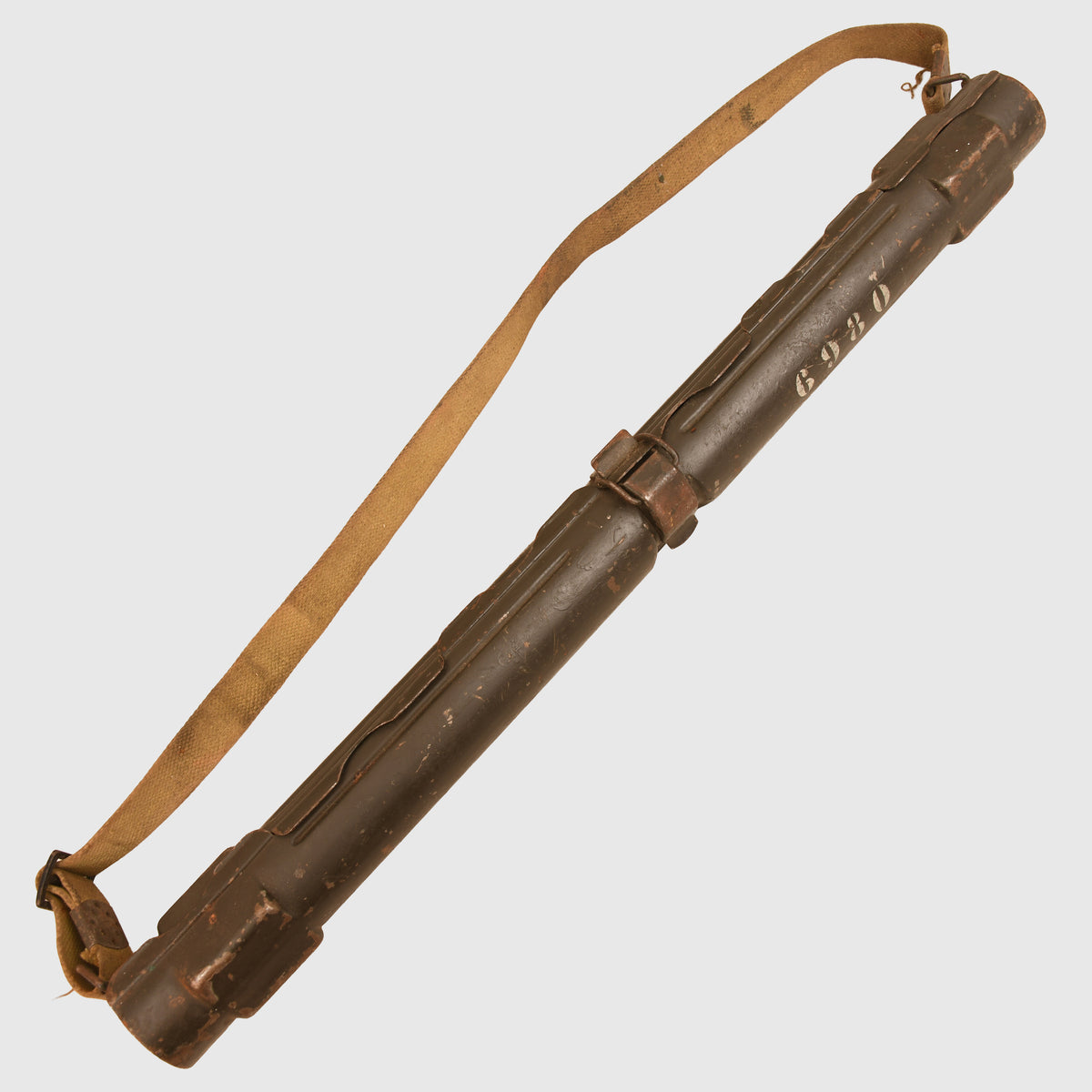 GERMAN WWII MG34 DE-ACTIVATED BARREL IN AN MG34/42 CARRYING CASE