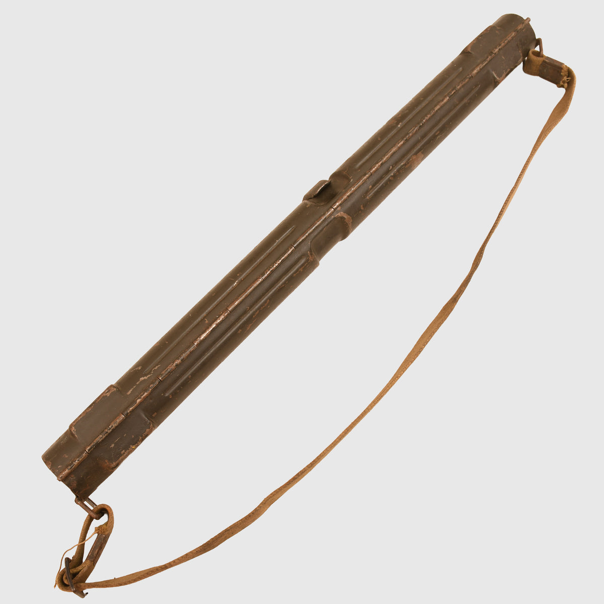 GERMAN WWII MG34 DE-ACTIVATED BARREL IN AN MG34/42 CARRYING CASE