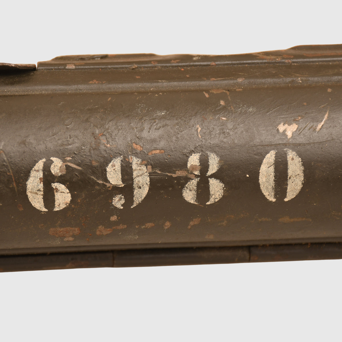 GERMAN WWII MG34 DE-ACTIVATED BARREL IN AN MG34/42 CARRYING CASE