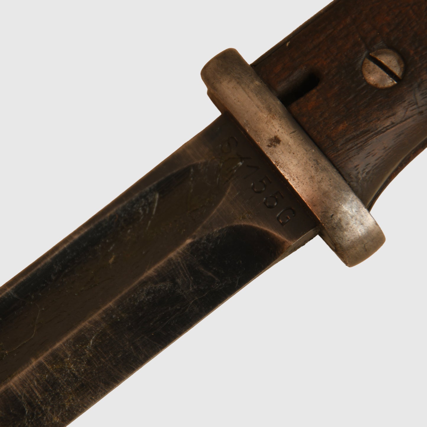 German WWII K98 Matched Number Display Piece with Leather Frog