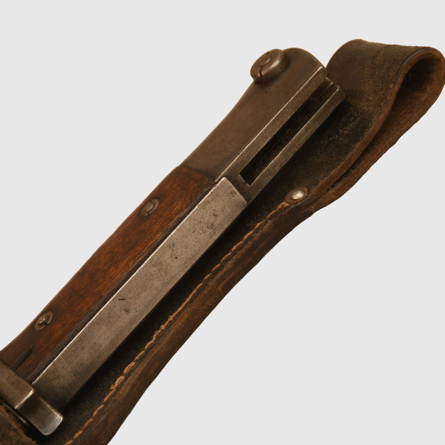 German WWII K98 Matched Number Display Piece with Leather Frog