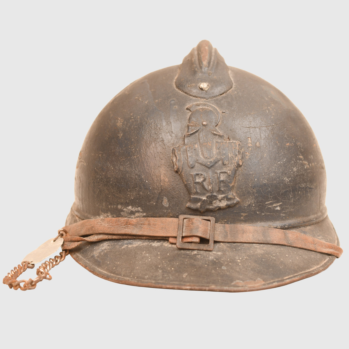 FRENCH WWI HORIZON BLUE FRENCH ENGINEERS HELMET