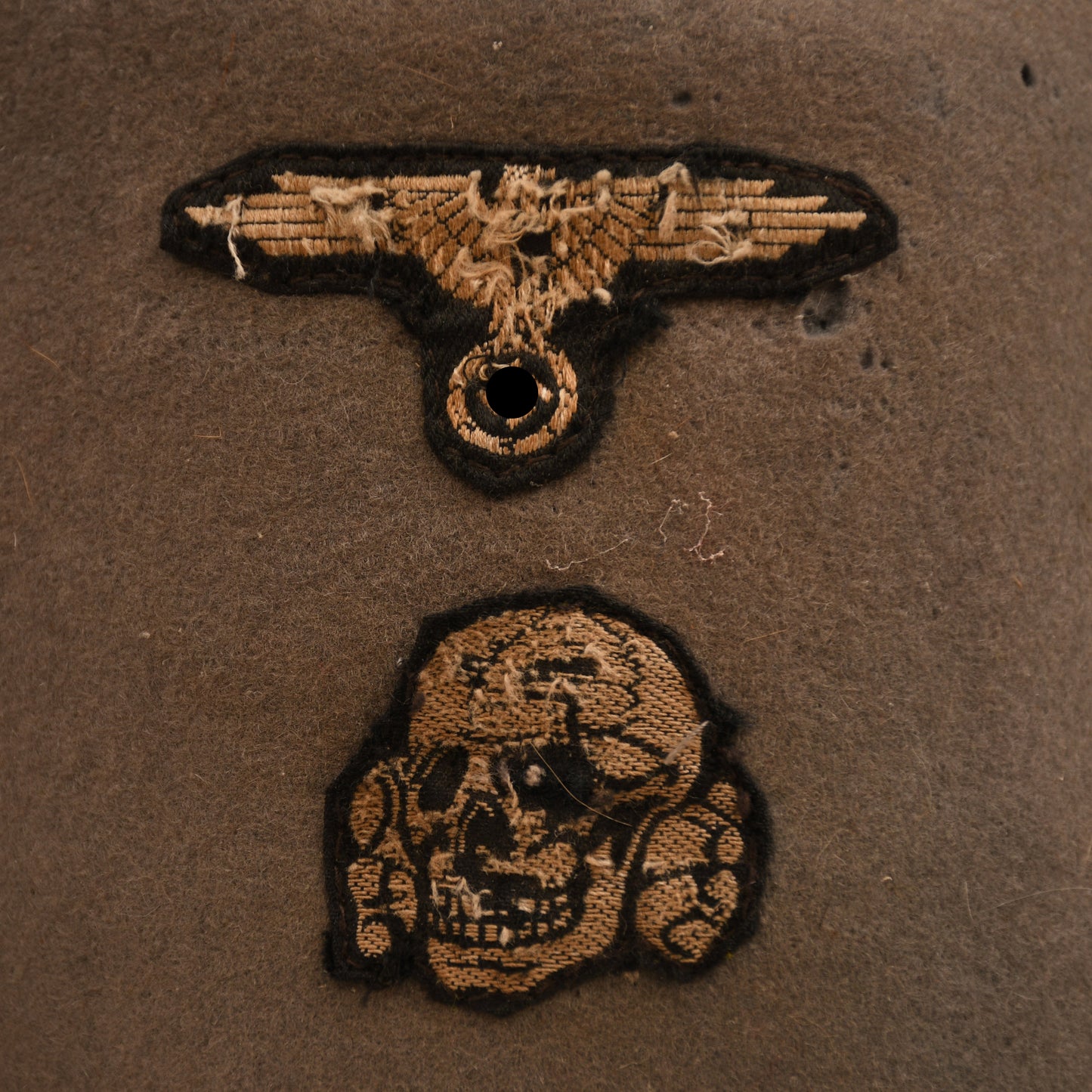 GERMAN WWII GREY WAFFEN SS FEZ