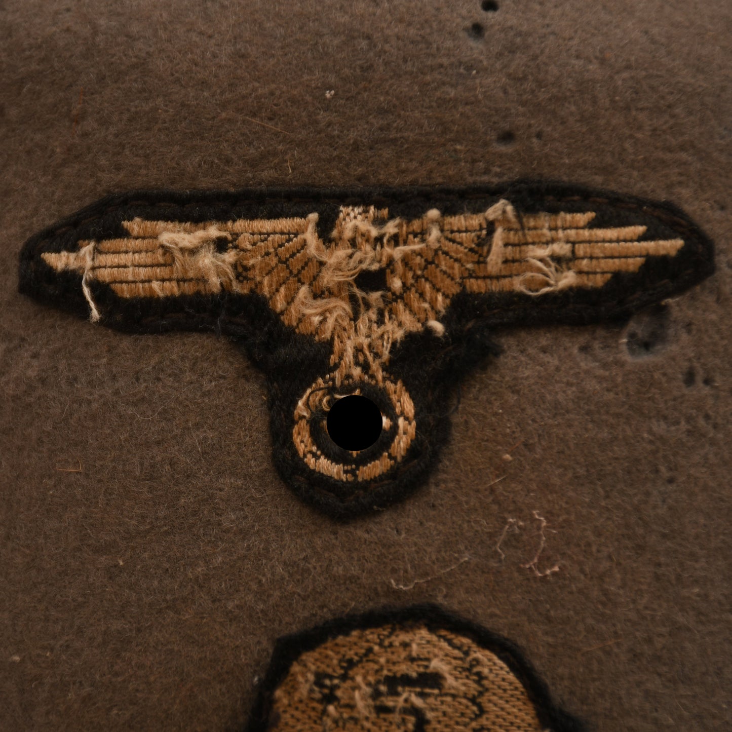 GERMAN WWII GREY WAFFEN SS FEZ