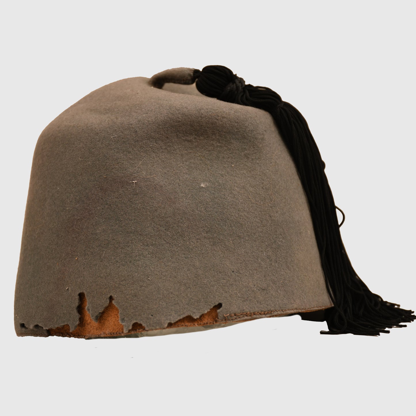 GERMAN WWII GREY WAFFEN SS FEZ