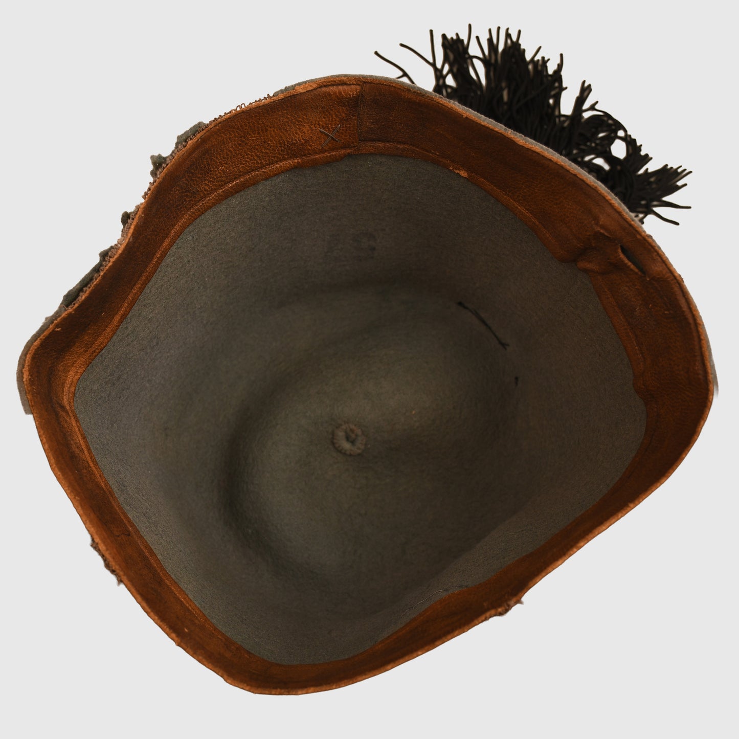 GERMAN WWII GREY WAFFEN SS FEZ