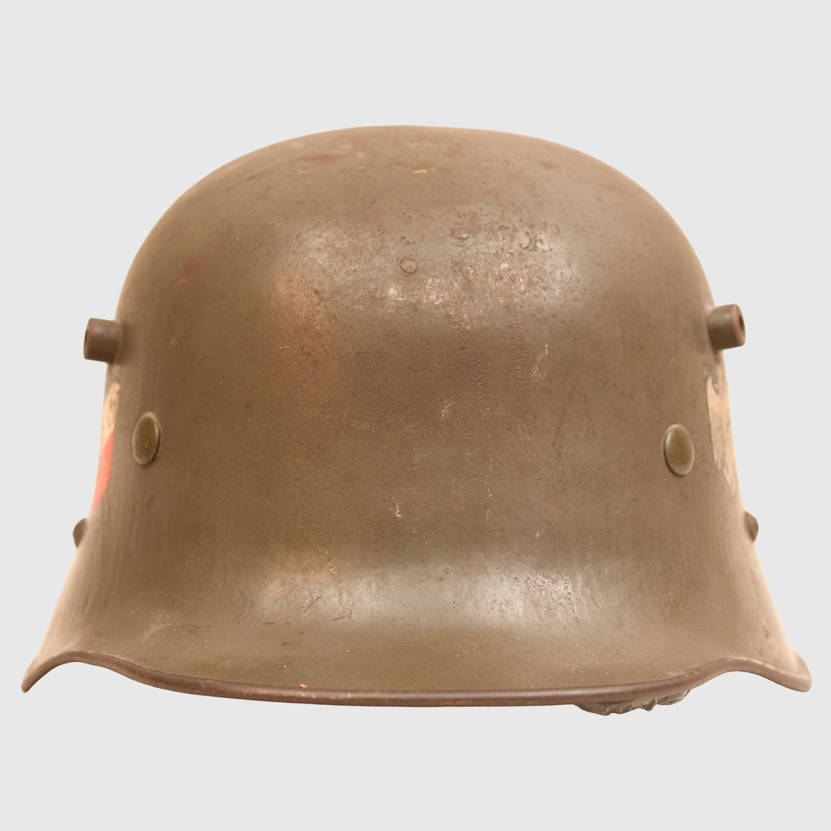 GERMAN WWII M.16 DOUBLE DECAL AUSTRIAN TRANSITIONAL HELMET