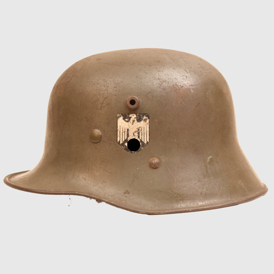 GERMAN WWII M.16 DOUBLE DECAL AUSTRIAN TRANSITIONAL HELMET