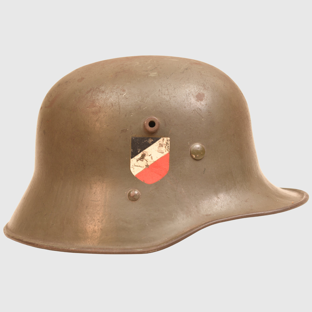 GERMAN WWII M.16 DOUBLE DECAL AUSTRIAN TRANSITIONAL HELMET