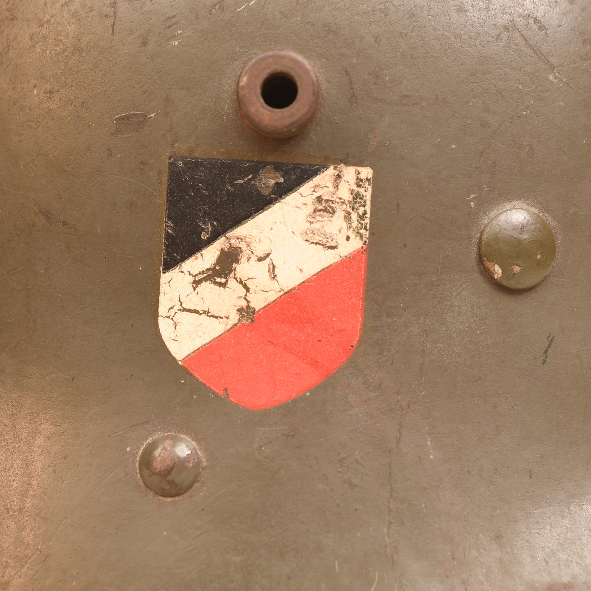 GERMAN WWII M.16 DOUBLE DECAL AUSTRIAN TRANSITIONAL HELMET
