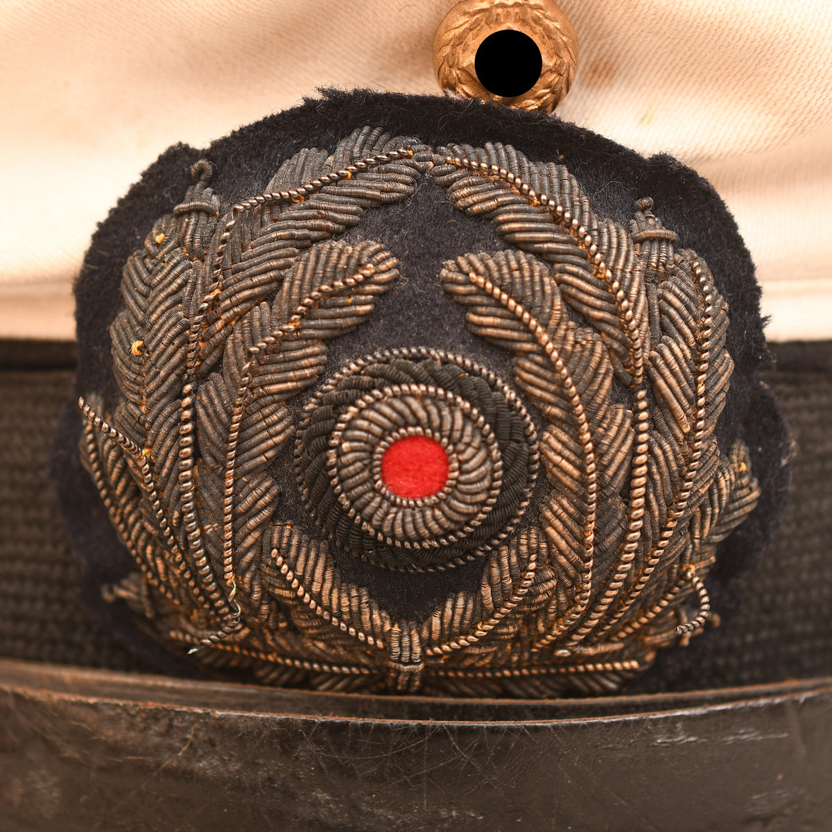 GERMAN WWII KRIEGSMARINE WHITE TOP SUBMARINERS NCO VISOR CAP