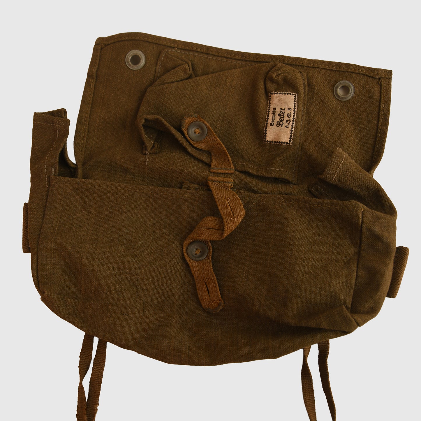 German WWII A Frame Supplement Bag, Identified to Grenadier Beckter