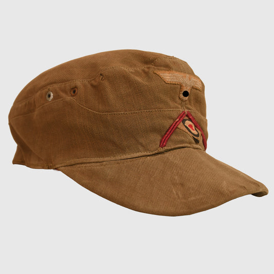 German WWII DAK Tropical 1st Pattern Smoke Troops Field Cap