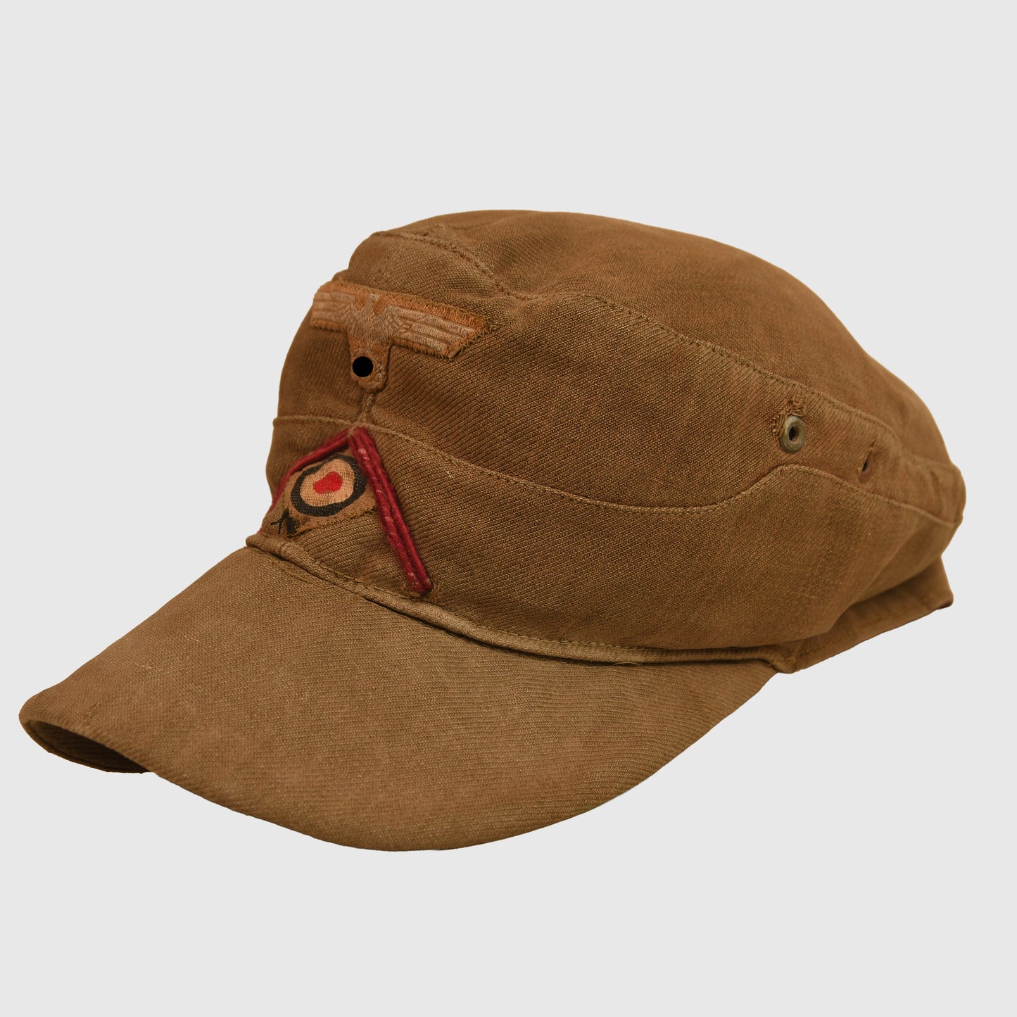 GERMAN WWII DAK TROPICAL 1ST PATTERN SMOKE TROOPS FIELD CAP