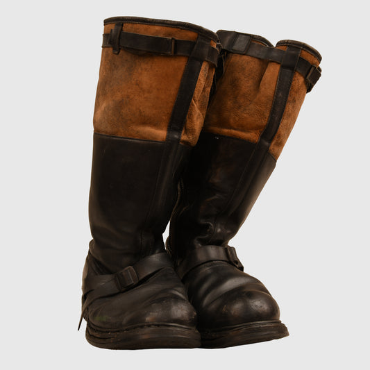 GERMAN WWII LUFTWAFFE SINGLE ZIP FLYING BOOTS