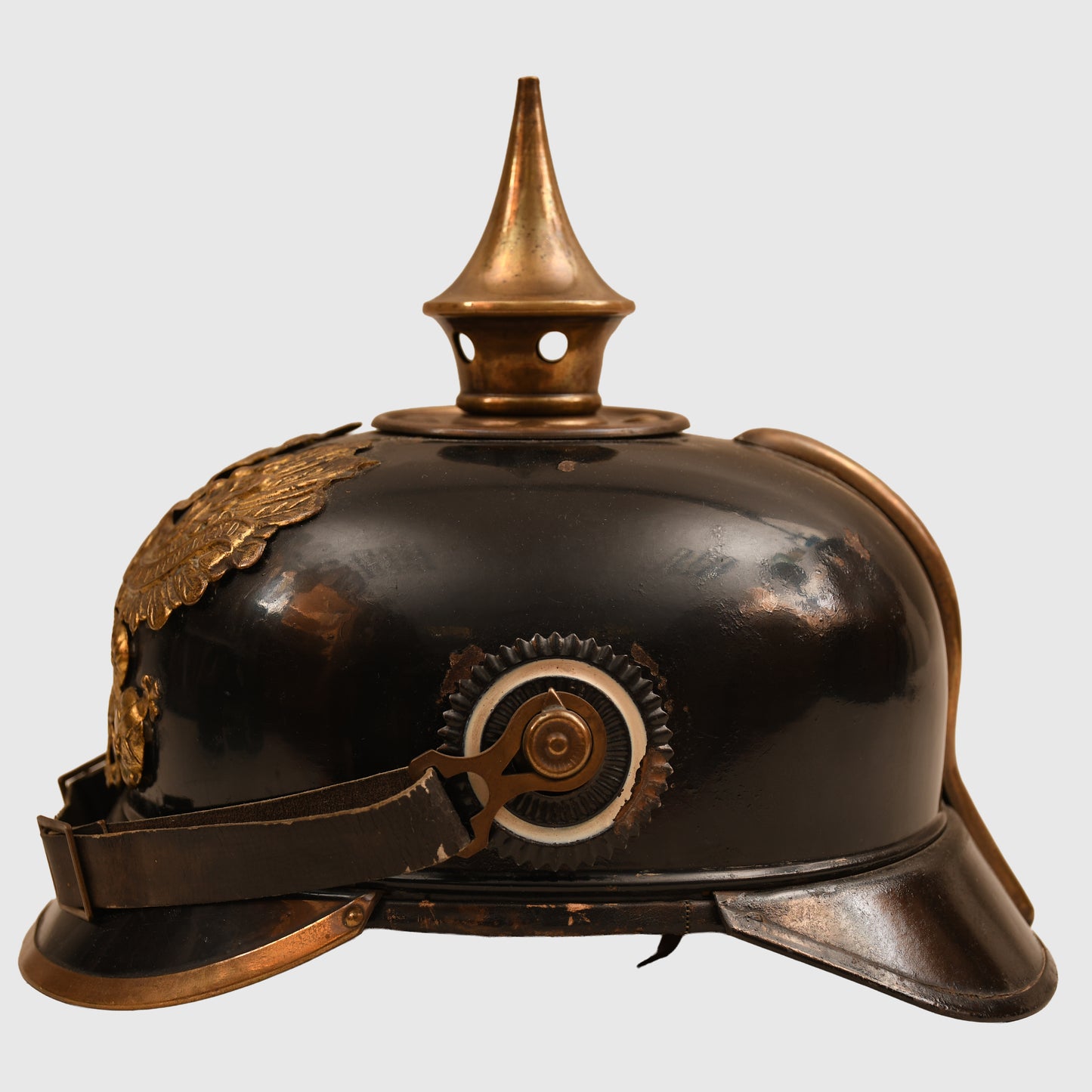 GERMAN WWI ALL TIN PRUSSIAN PICKELHAUBE