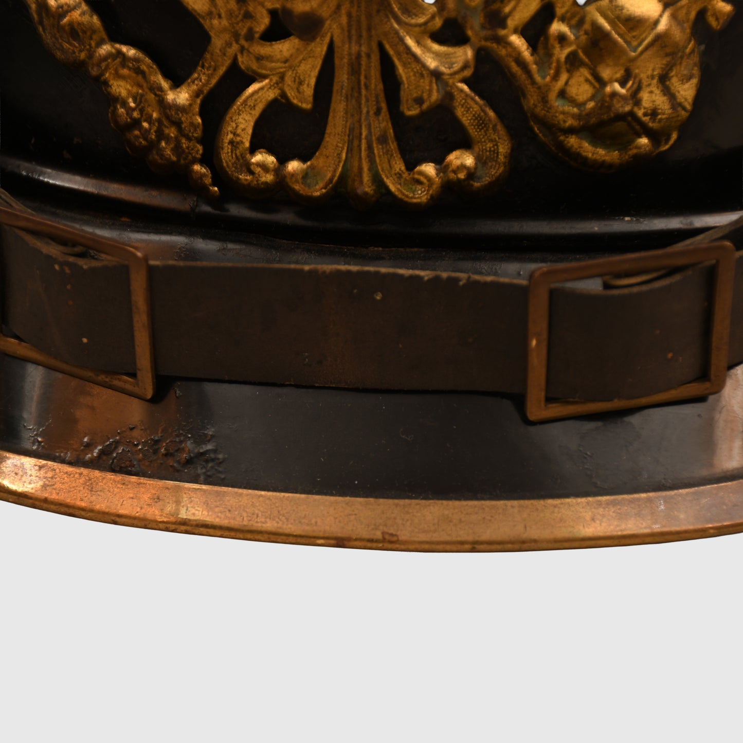 GERMAN WWI ALL TIN PRUSSIAN PICKELHAUBE