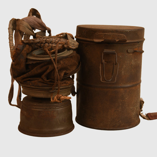 German WWI All Leather Face Gas Mask