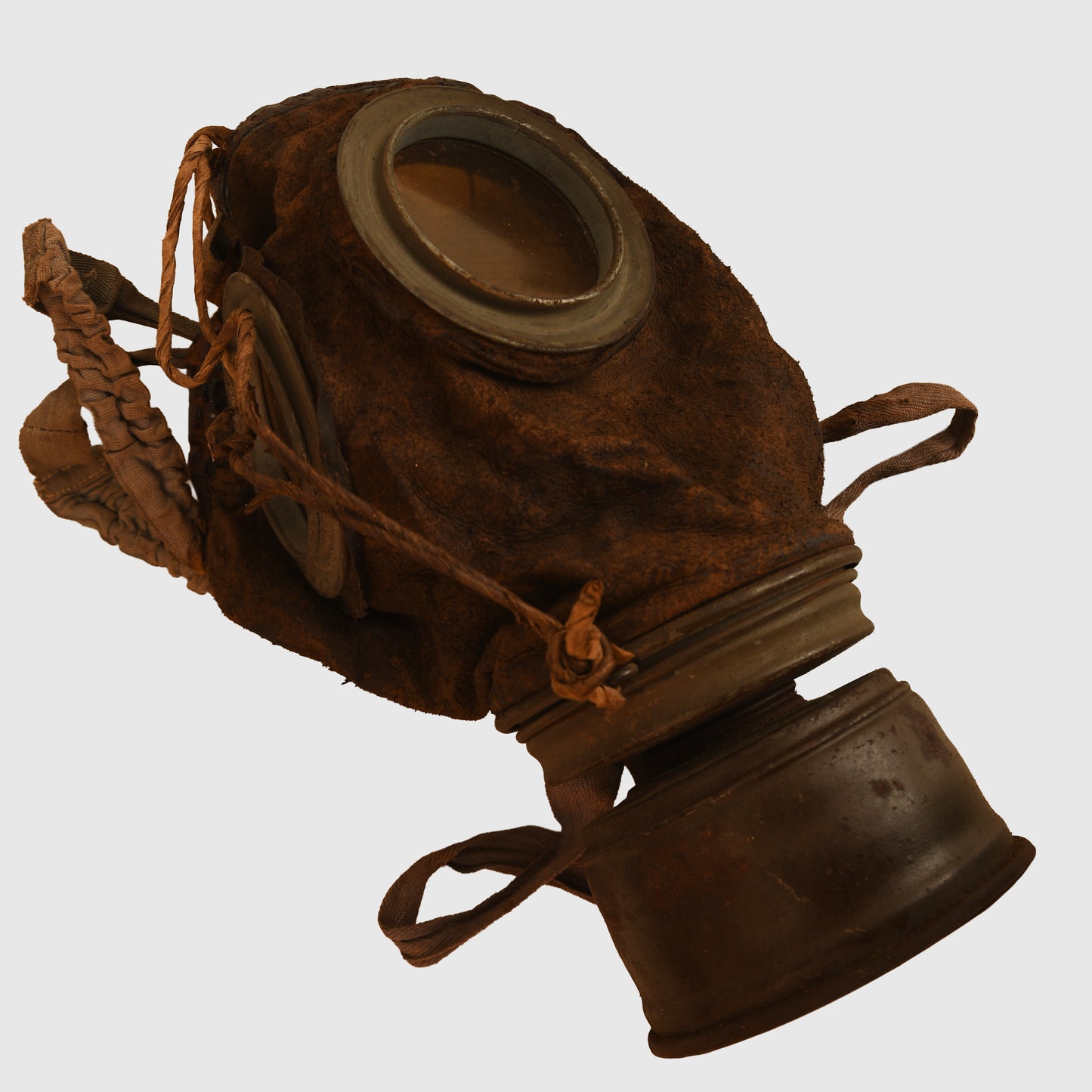 German WWI All Leather Face Gas Mask