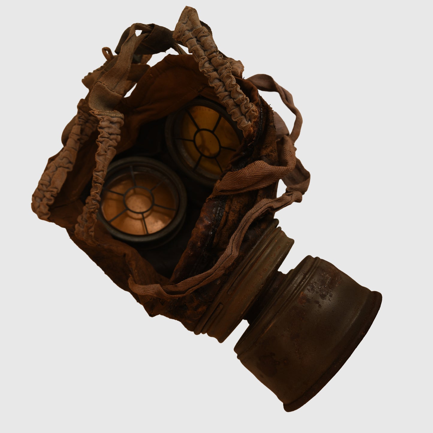 German WWI All Leather Face Gas Mask