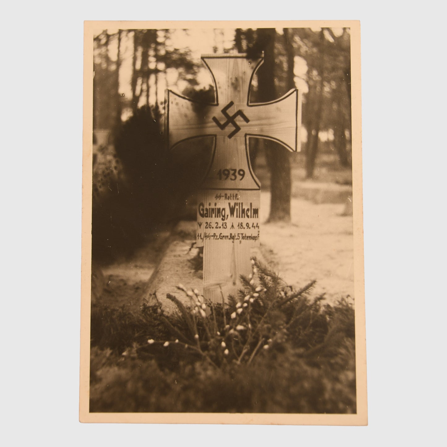 German WWII SS Paperwork Grouping