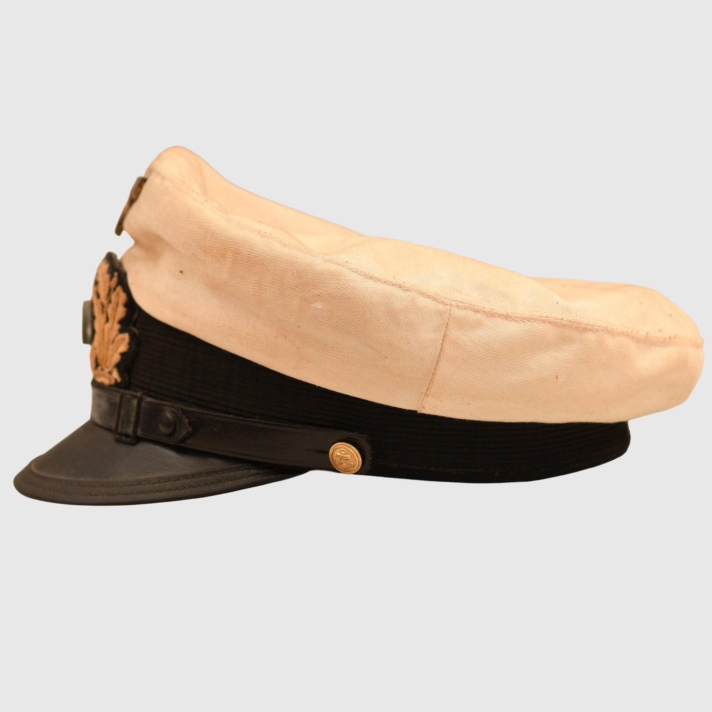 GERMAN WWII KRIEGSMARINE NCO WHITE TOP VISOR CAP